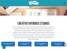 Tablet Screenshot of creativeoverdosestudios.com